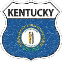 Kentucky State Flag Highway Shield Novelty Metal Magnet HSM-125