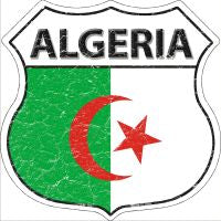 Algeria Flag Highway Shield Novelty Metal Magnet HSM-165