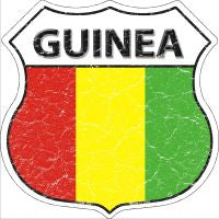 Guinea Highway Shield Novelty Metal Magnet HSM-269