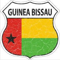 Guinea Bissau Highway Shield Novelty Metal Magnet HSM-270
