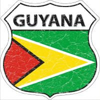 Guyana Highway Shield Novelty Metal Magnet HSM-271