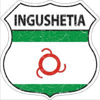 Ingushetia Highway Shield Novelty Metal Magnet HSM-281