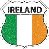 Ireland Highway Shield Novelty Metal Magnet HSM-284