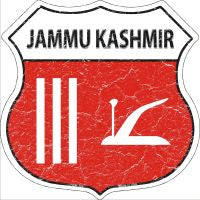 Jammu Kashmir Highway Shield Novelty Metal Magnet HSM-289