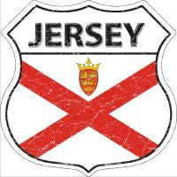 Jersey Highway Shield Novelty Metal Magnet HSM-291