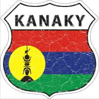 Kanaky Highway Shield Novelty Metal Magnet HSM-295