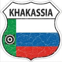 Khakassia Highway Shield Novelty Metal Magnet HSM-299