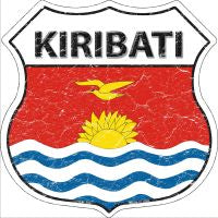 Kiribati Highway Shield Novelty Metal Magnet HSM-300