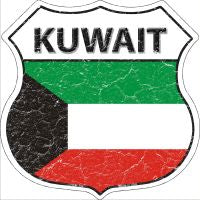 Kuwait Highway Shield Novelty Metal Magnet HSM-304