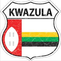 Kwazula Highway Shield Novelty Metal Magnet HSM-305