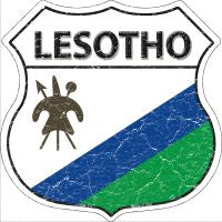 Lesotho Highway Shield Novelty Metal Magnet HSM-311