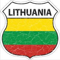 Lithuania Highway Shield Novelty Metal Magnet HSM-315