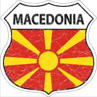 Macedonia Highway Shield Novelty Metal Magnet HSM-318