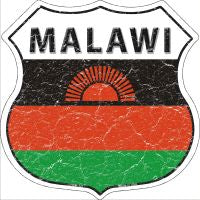 Malawi Highway Shield Novelty Metal Magnet HSM-321