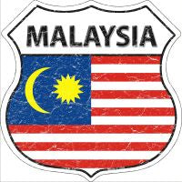 Malaysia Highway Shield Novelty Metal Magnet HSM-322