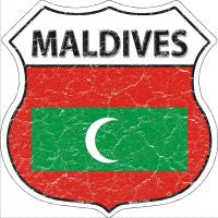 Maldives Highway Shield Novelty Metal Magnet HSM-323