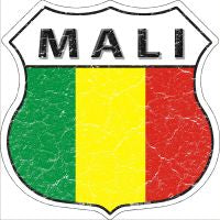 Mali Highway Shield Novelty Metal Magnet HSM-324