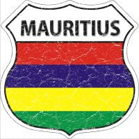 Mauritius Highway Shield Novelty Metal Magnet HSM-330