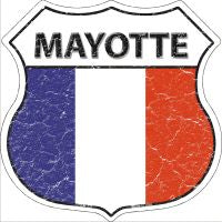 Mayotte Highway Shield Novelty Metal Magnet HSM-331