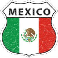Mexico Highway Shield Novelty Metal Magnet HSM-332