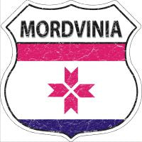 Mordvinia Highway Shield Novelty Metal Magnet HSM-339