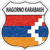 Nagorno Karabakh Highway Shield Novelty Metal Magnet HSM-343