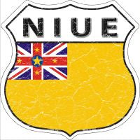 Niue Highway Shield Novelty Metal Magnet HSM-354