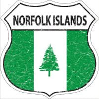 Norfolk Islands Highway Shield Novelty Metal Magnet HSM-355