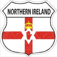 Northern Ireland Highway Shield Novelty Metal Magnet HSM-357