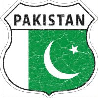 Pakistan Highway Shield Novelty Metal Magnet HSM-363