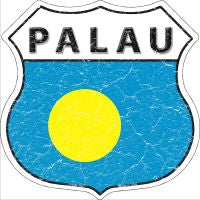 Palau Highway Shield Novelty Metal Magnet HSM-364