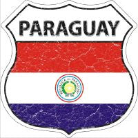 Paraguay Highway Shield Novelty Metal Magnet HSM-368
