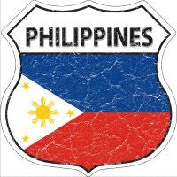 Philippines Highway Shield Novelty Metal Magnet HSM-370