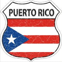 Puerto Rico Highway Shield Novelty Metal Magnet