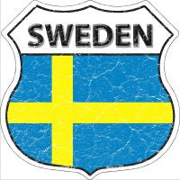 Sweden Highway Shield Novelty Metal Magnet HSM-413