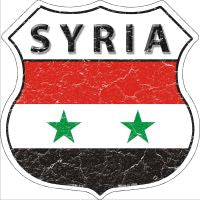 Syria Highway Shield Novelty Metal Magnet HSM-415