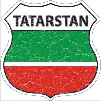 Tatarstan Highway Shield Novelty Metal Magnet HSM-420