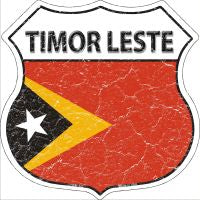 Timor Leste Highway Shield Novelty Metal Magnet HSM-423
