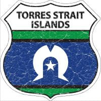 Torres Strait Islands Highway Shield Novelty Metal Magnet HSM-426