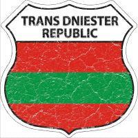 Trans Dniester Republic Highway Shield Novelty Metal Magnet HSM-427