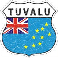 Tuvalu Highway Shield Novelty Metal Magnet HSM-437