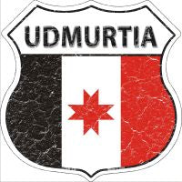 Udmurtia Highway Shield Novelty Metal Magnet HSM-438