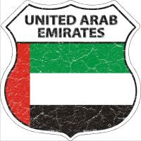 United Arab Emirates Highway Shield Novelty Metal Magnet HSM-441