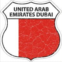 United Arab Emirates Dubai Highway Shield Novelty Metal Magnet HSM-442