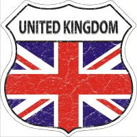 United Kingdom Highway Shield Novelty Metal Magnet HSM-443