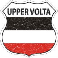 Upper Volta Highway Shield Novelty Metal Magnet HSM-445