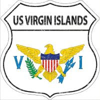 US Virgin Islands Highway Shield Novelty Metal Magnet HSM-448