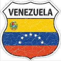 Venezuela Highway Shield Novelty Metal Magnet HSM-452