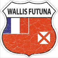 Wallis Futuna Shield Novelty Metal Magnet HSM-456