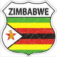 Zimbabwe Shield Novelty Metal Magnet HSM-461